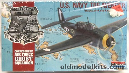 Monogram 1/48 Grumman TBF Avenger - Confederate Air Force Ghost Squadron Issue, 5210 plastic model kit